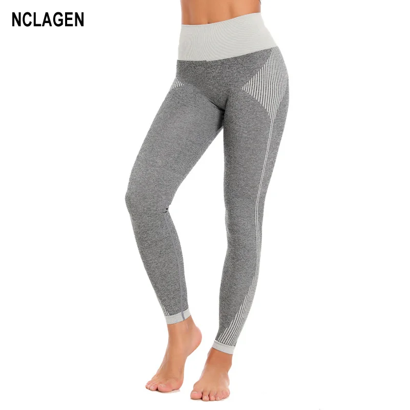 Womens High Waist Seamless Leggings Butt Lift Yoga Pants Workout Running Quick Dry Tights