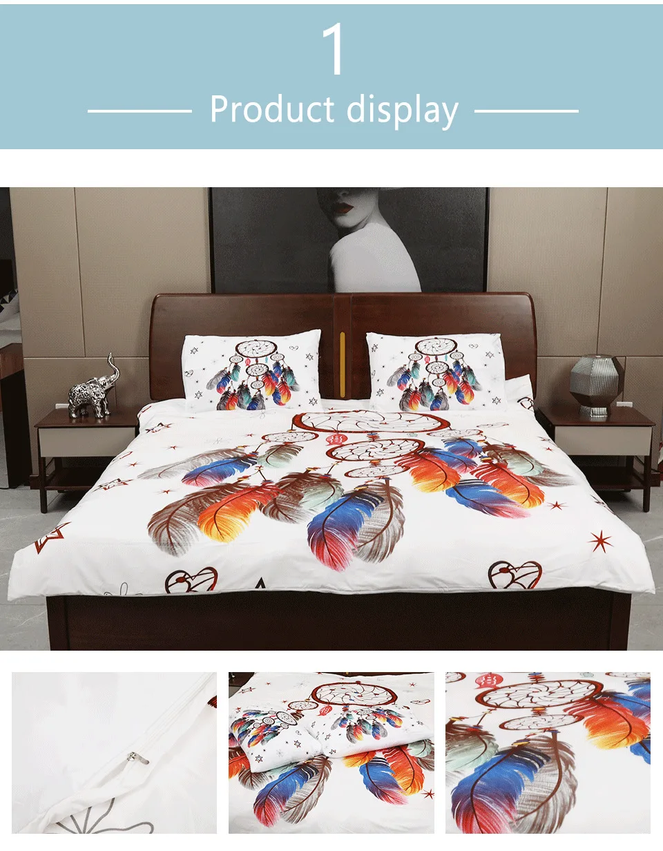 Yimeis комплект постельных принадлежностей, современное одеяло, Комплект постельного белья s queen Dream Catcher, простыни и наволочки 47123