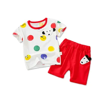 

New Summer Children Fashion Clothes Baby Boys Girls Print T Shirt Shorts 2Pcs/sets Kids Infant Casual Outfit Toddler Tracksuit