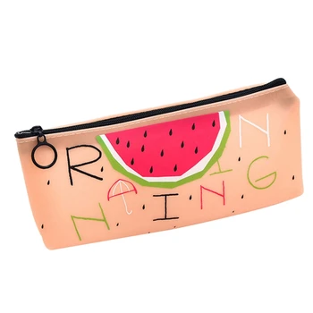 

Cute Fruit Waterproof Silicone Pencil Case Pencil Bag Pouch Purse Kawaii Stationery School Supplies Students Kids Gift