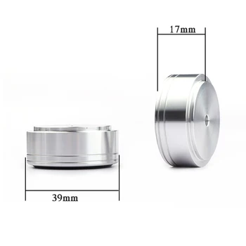 

HIFI 4pcs SP39178S 39 x 17mm Aluminum Audio Amplifier Speaker Feet Spikes Silver Ring Machine Mats Pads