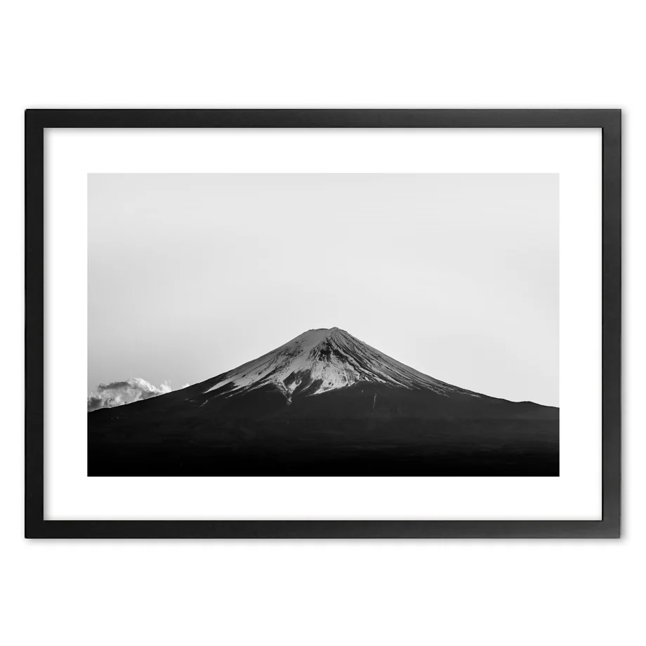Черно-белая горная фотография искусство печать на стене бумага картина
