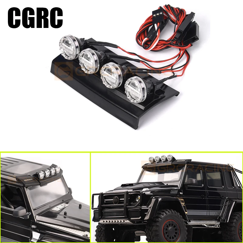 Auto Dach Scheinwerfer Off-road Suchscheinwerfer Für 1/10 RC Crawler Auto Traxxas Mercedes Benz TRX4 G500 TRX6 G63 DIY TEIL