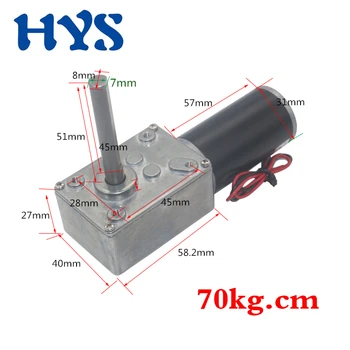 

Geared Motor 12V 24V Shaft Length 51mm DC 12 V Volt Electric Mini Reducer Gearmotor PWM PLC Motors Controller Speed 5840-31ZY