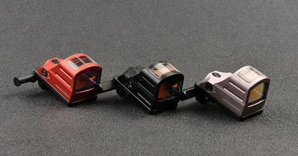 

Mini micro Solar power 507C Glock 1x red dot sight scope with Hammer Extension Red