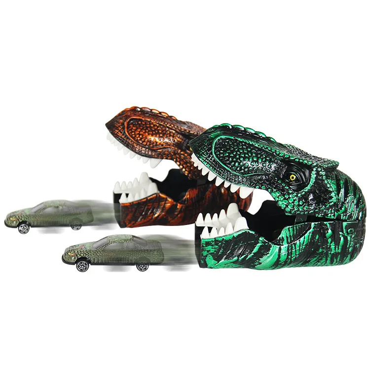 

Model Dinosaur Toy a Key Ejection Small Car-in-Inertia Metal Car Animal Car Model Wholesale