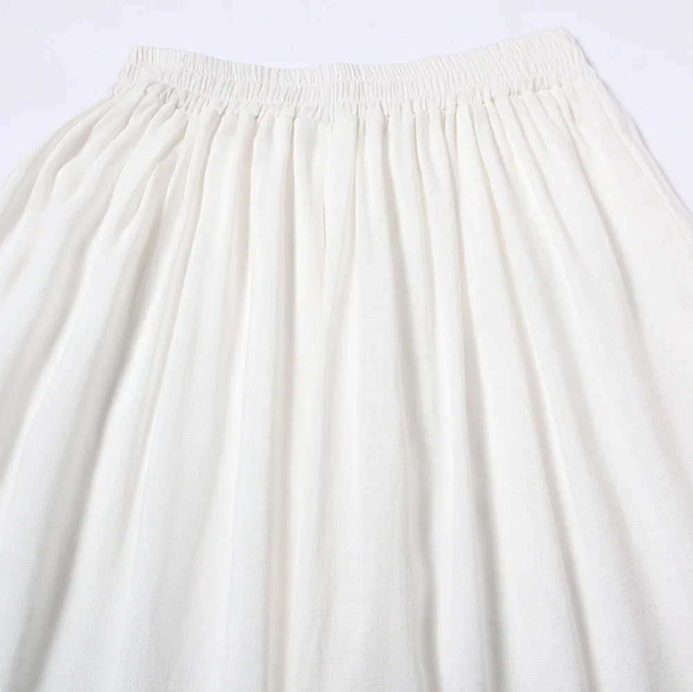 Pantalon femme женские брюки льняные хлопковые белые узкие широкие брюки винтажные Летние повседневные мешковатые брюки с эластичной талией X49