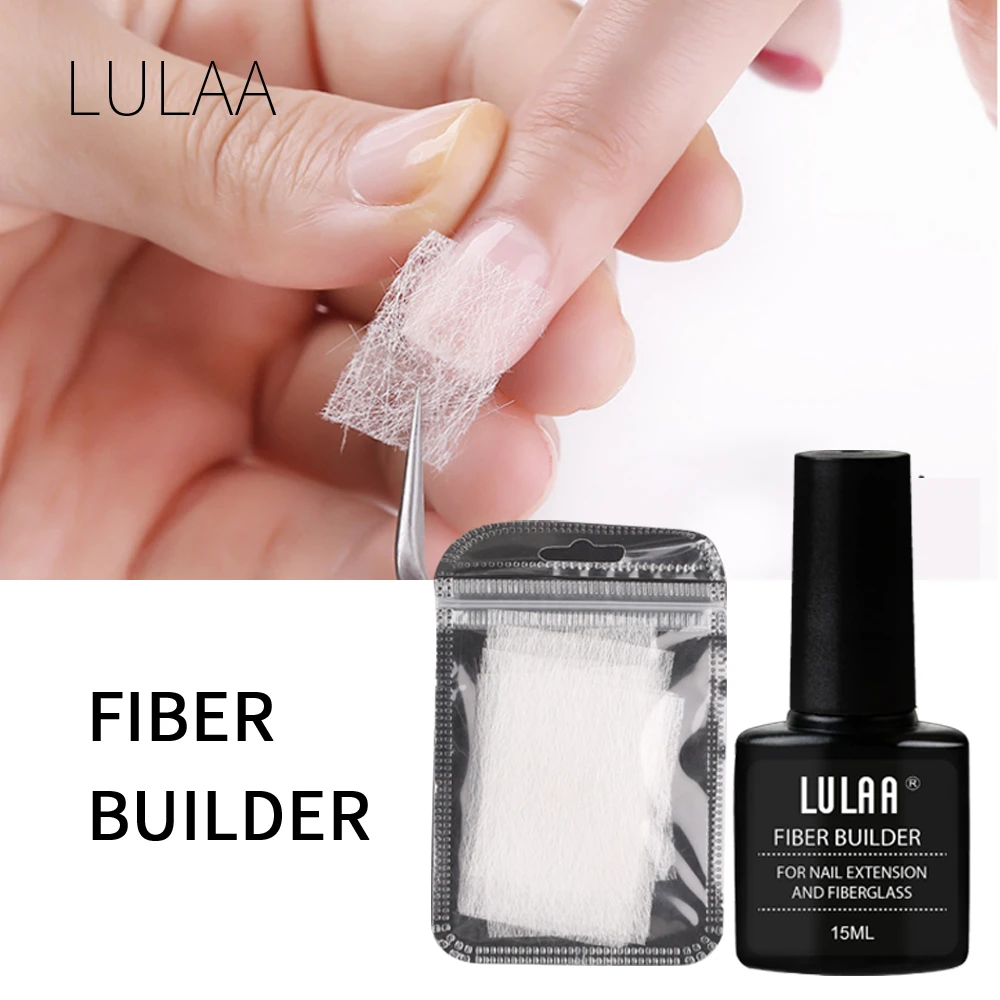 LULAA Nail Extension Fiberglass Glue LongLasting Thickening And