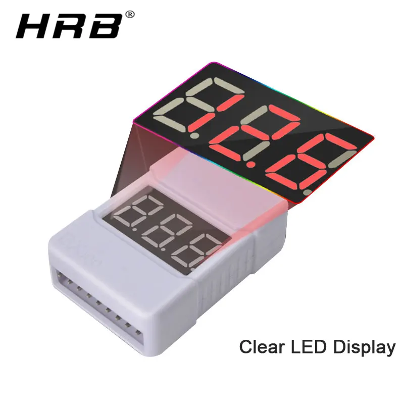 Индикатор напряжения батареи Lipo HotRc BX100 1 8S светодиодный низковольтный зуммер