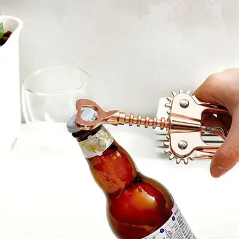 

Rose Gold Wing Corkscrew Wine Opener Wine Bottle Opener Zinc Openers Bottle Alloy Kitchen Restaurant, Beer S8I0