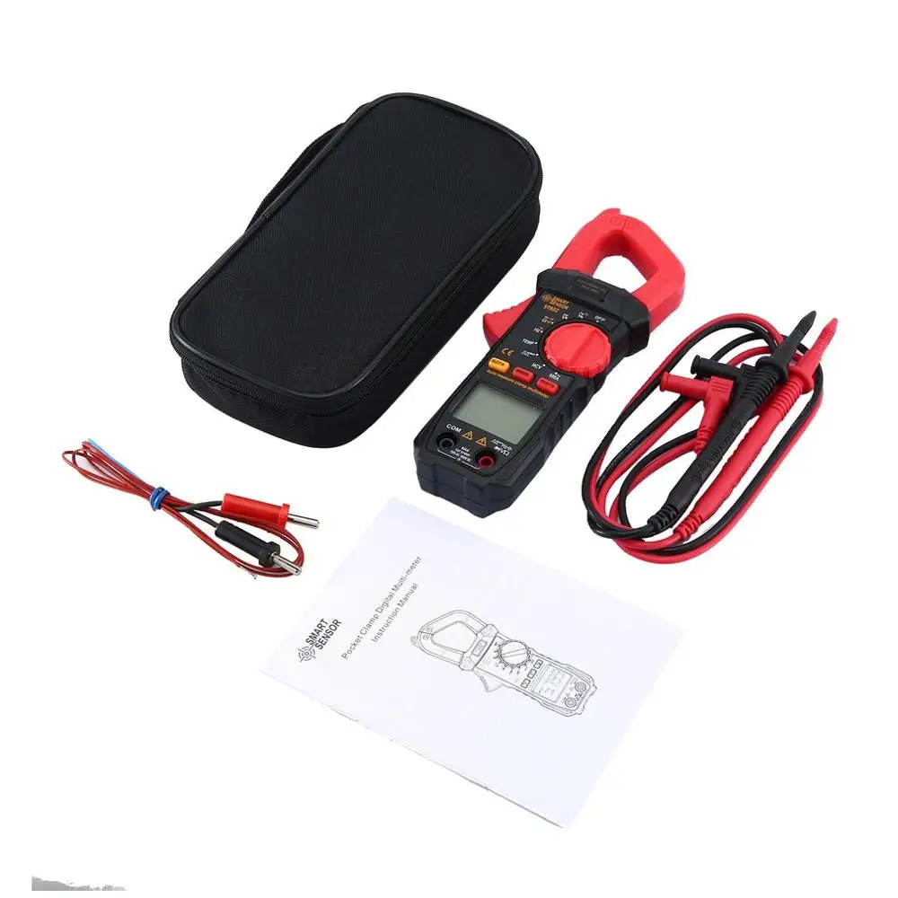 SMARTSENSOR ST822 цифровой измеритель мультиметра Вольтметр Амперметр Ом тестер Ручной Измеритель ЖК-дисплей мультиметр