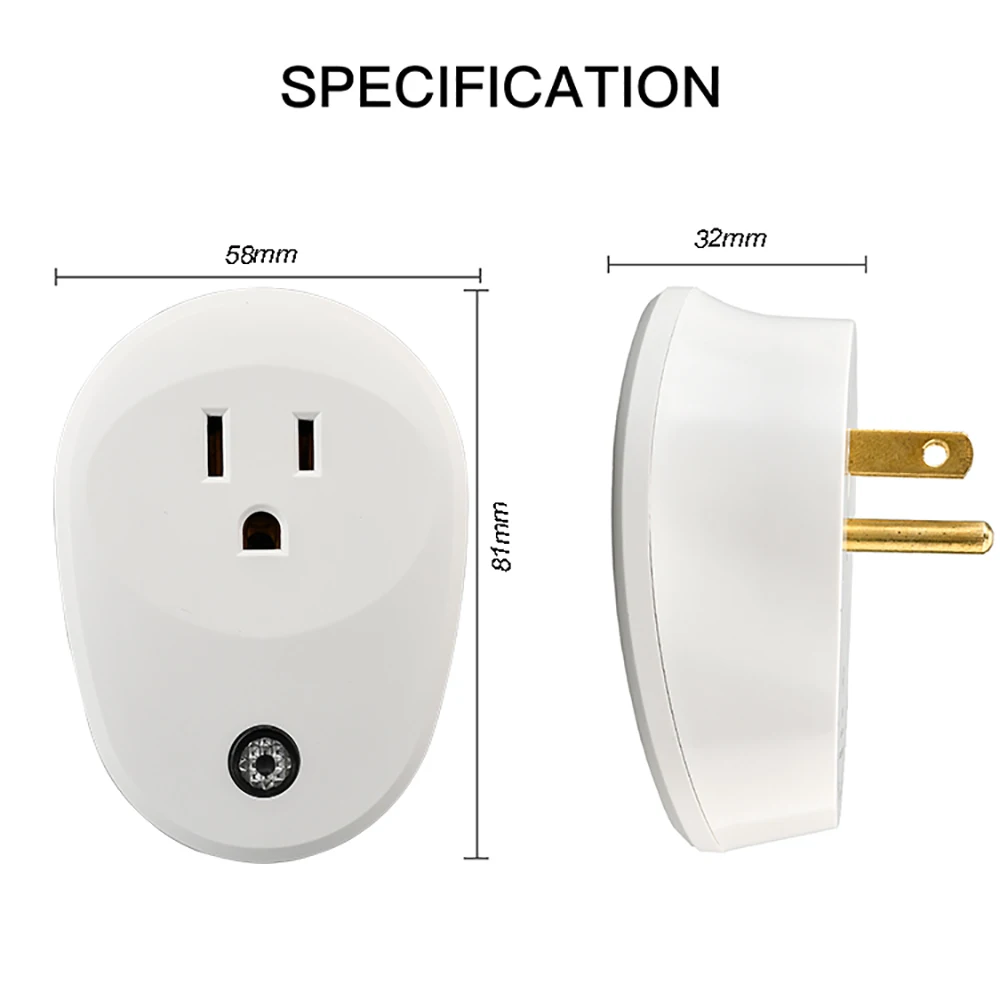 TUYA EU UK US WiFi Smart plug adapter wifi power socket wireless Remote Control switch 802.11n
