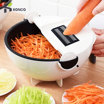 

Konco Multifunctional Vegetable Slicer Household Potato Slicer Potato Chip Slicer Radish Grater Vegetable Cutter Kitchen Tools