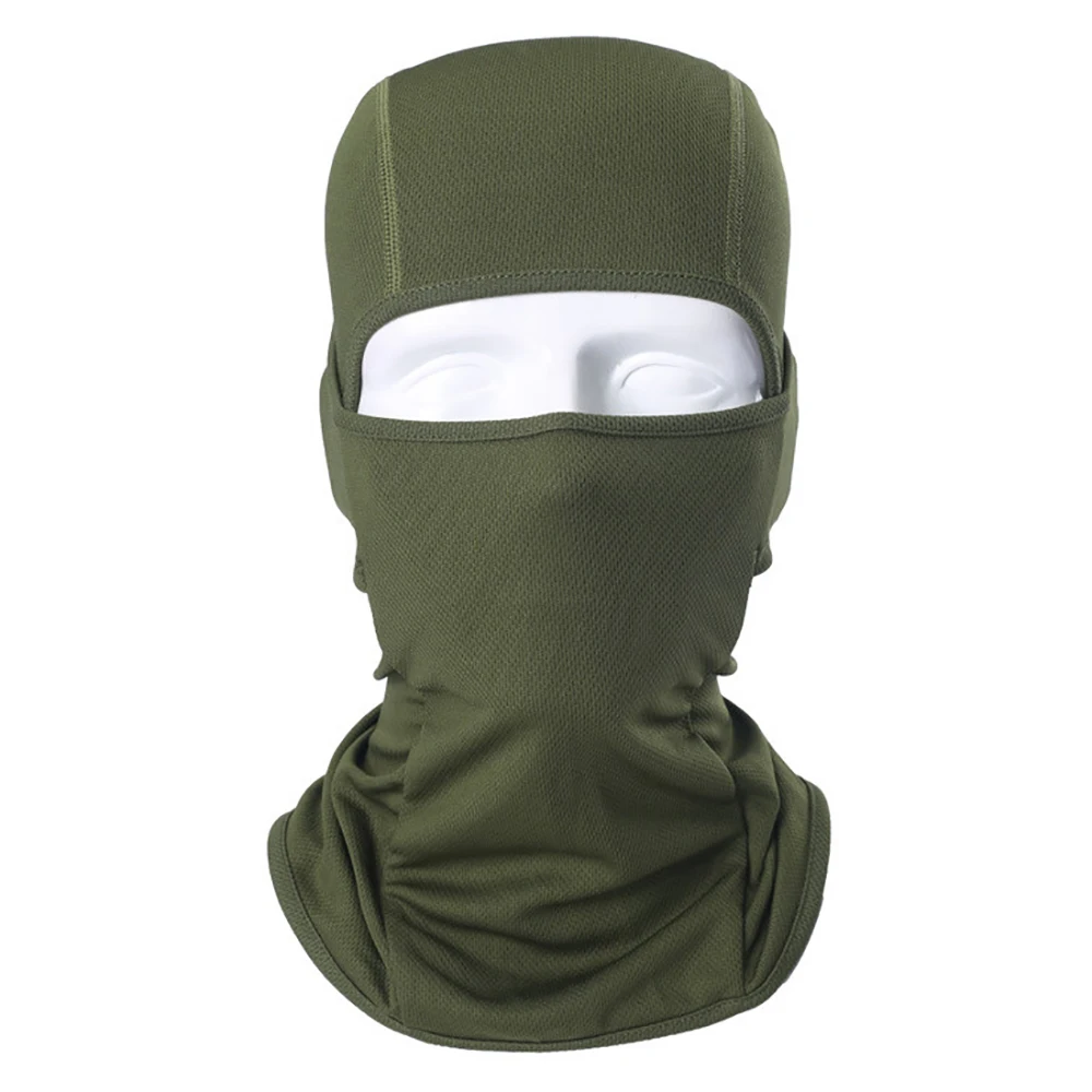 ArmyGreen Велосипедная маска для лица на шею, для мотоцикла, Зимняя Теплая Лыжная маска для сноуборда, ветрозащитная шапка, тактическая Балаклава, маска для лица, тушь для ресниц, лыжная маска, Гангстер - Цвет: ArmyGreen