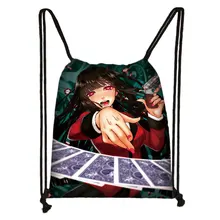 Аниме kakeguurui Yumeko Jabami сумка на шнурке Женская модная сумка для хранения Подростковая дорожная сумка для девочки Повседневный Рюкзак книжная сумка