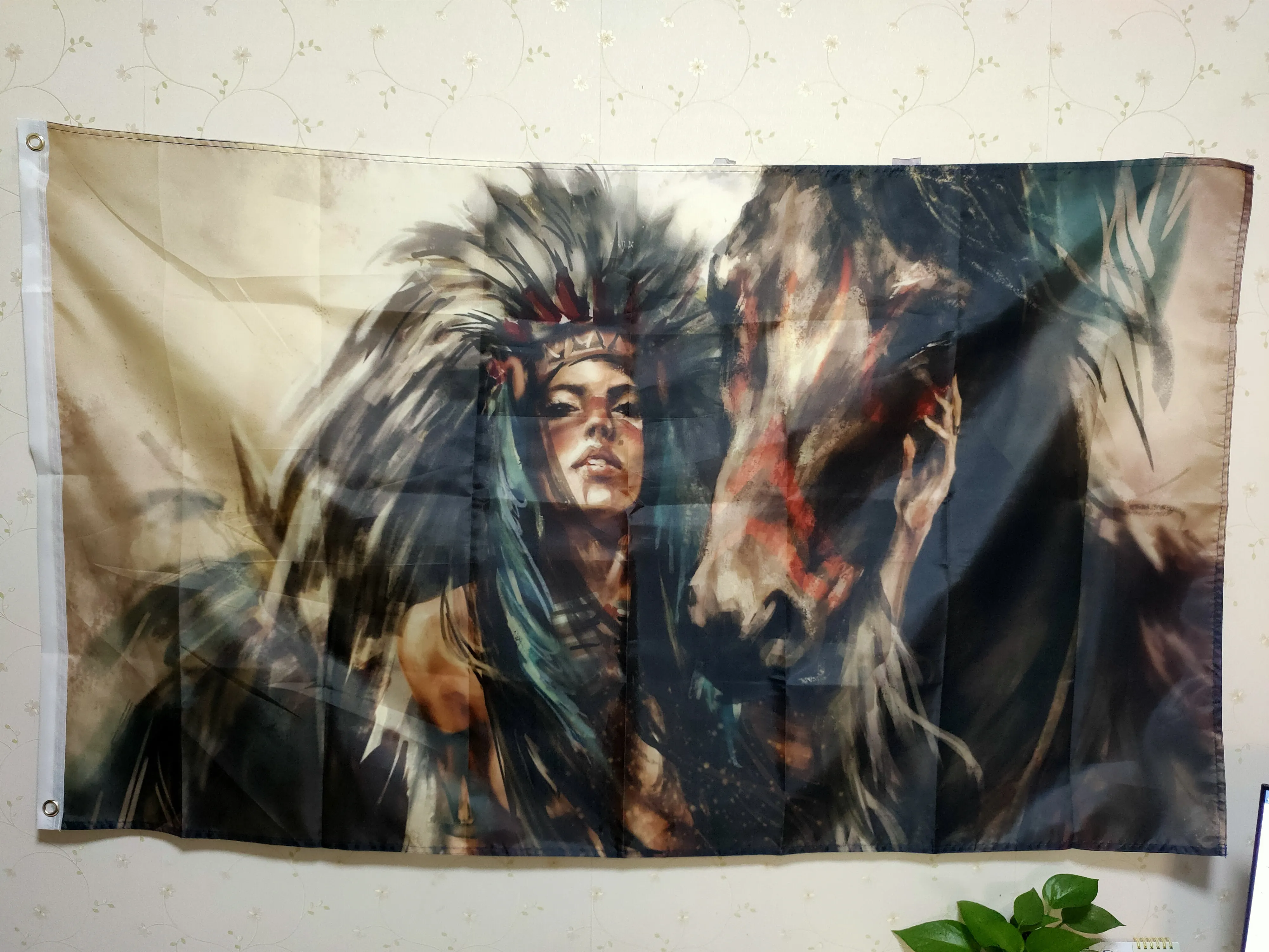 Летающий баннер из полиэстера 100D размеры 3x5 футов | Дом и сад