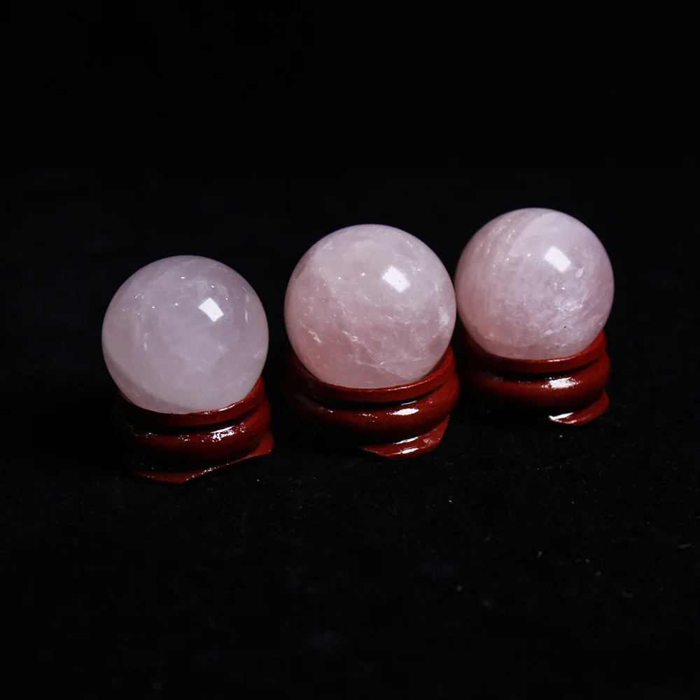 Целебный кристалл натуральный розовый кварц шар из Поделочного Камня divination Sphere коллекция Свадебный декор подарки