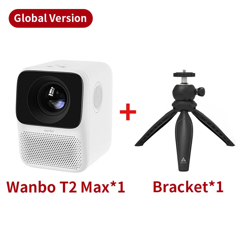 best buy projector Global Version Wanbo T2 MAX Projector Android 9.0 4K 1080P Mini LED Portable WIFI Projector Home Theater  Keystone Correction laser projector 4k Projectors