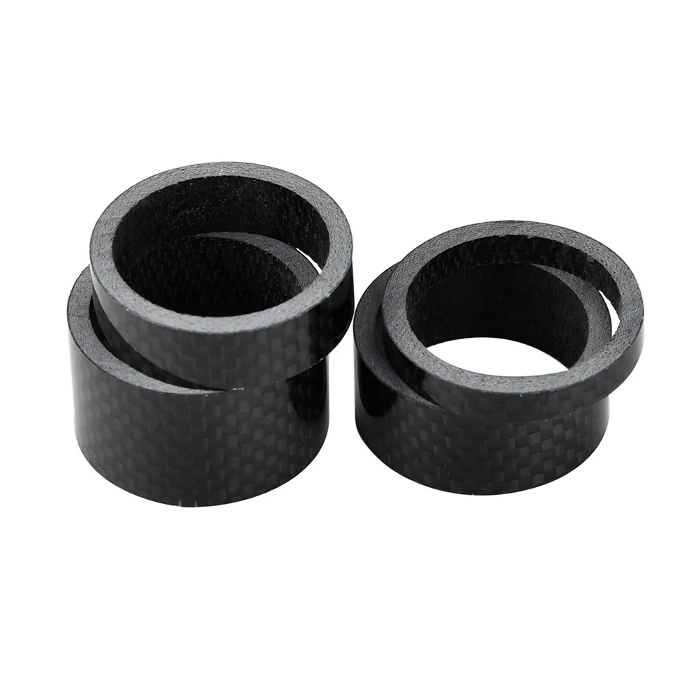 Bicycle New 1/8inch Carbon Fiber Bike MTB Headset Stem 5/10/15/20MM Washer Spacer Set Kit Accessories Dropshipping Z0903 hot