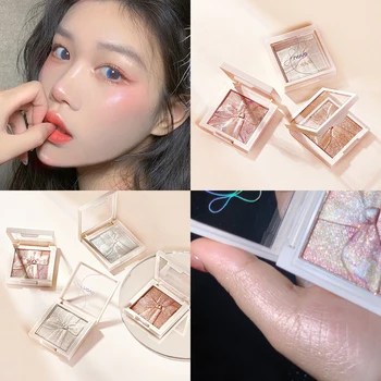 

4 Colors High-gloss Powder Shining Powder Sequins Cream Fine Powder Brighten Skin Tone Waterproof Flash Powder TSLM1