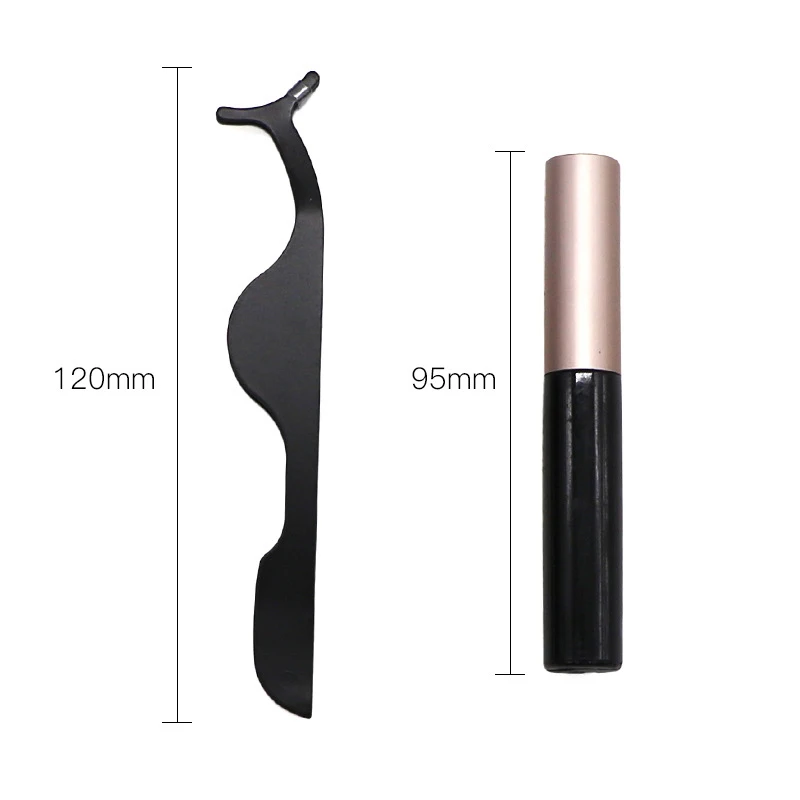 3  False Eyelashs   ִ  ߵ ڼ Ӵ  3D  ũ  ڼ Eyeliners Tweezer