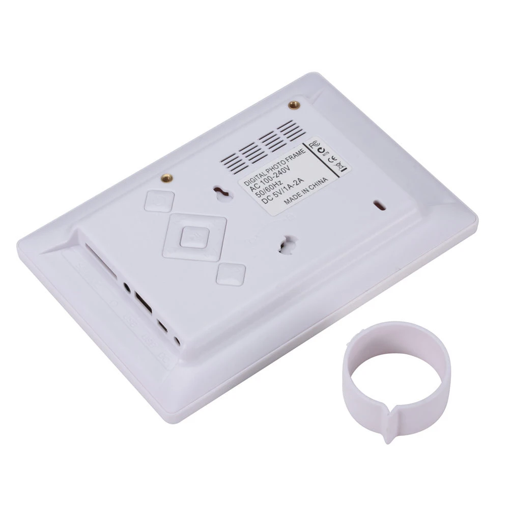 7" LEDs Digital Photo Frame Desktop Album Display Image MP4 Video MP3 Audio Clock Calendar Touch Key Support Auto Mixed Play
