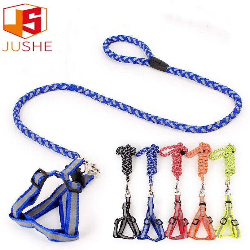 

Pet Product Dog Harness Leash Breast Strap Reflective Braided Leash Dog Leash Breast Strap