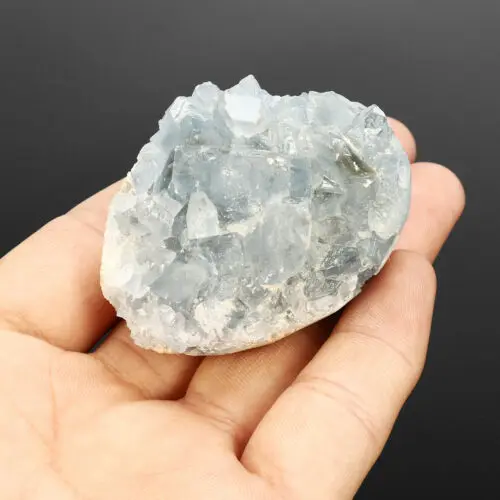 70-100 г натуральный сырой синий целестит кристалл Кварцевый кластер геодный образец домашний декор