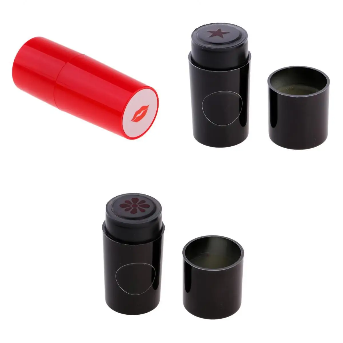 3pcs ABS Plastic Fast Drying Golf Ball Stamp Club Stamper Mark Golf Ball Impression Seal Golf Ball Symbol Golf Birthday Gift