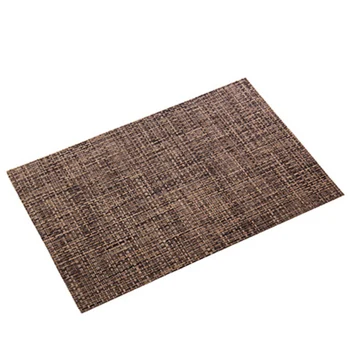 

6PCS Placemats Heat-Resistant Stain Resistant Anti-Skid Washable Table Mats Square PVC Placemats GQ
