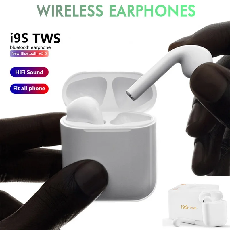 TWS i7s i9s беспроводные наушники Bluetooth 5 0 мини-стерео Спортивная гарнитура с зарядным