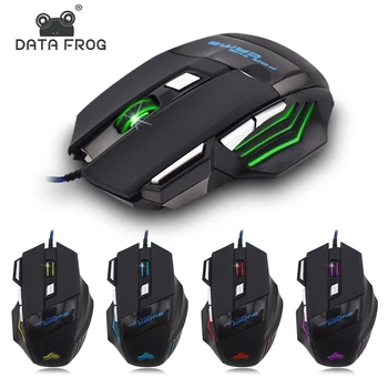 

DATA FROG Wired USB Gaming Mouse For Overwatch 7 Buttons 5500DPI Mute Gamer Mice Gamer LED Optical Mouse For PC Computer Laptop