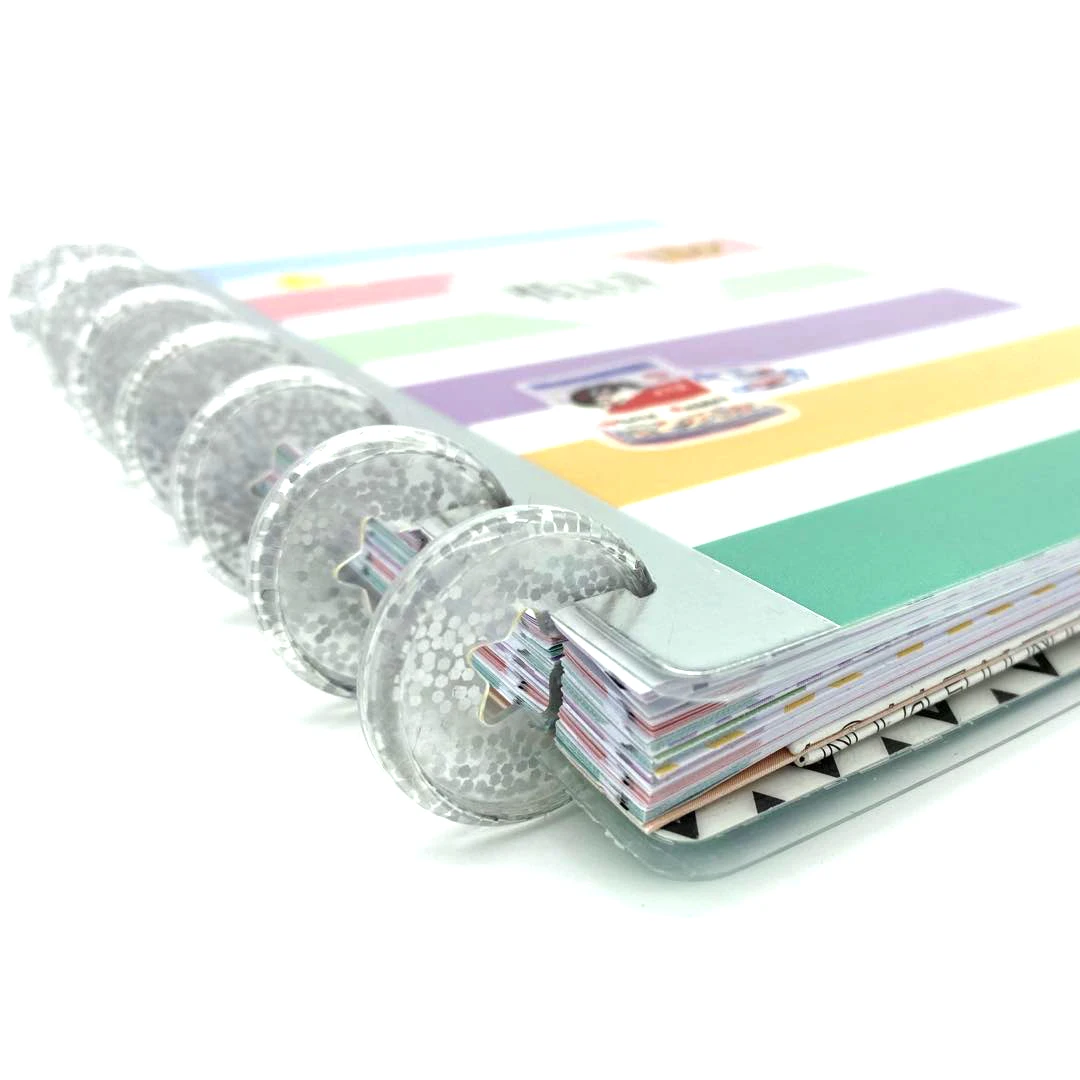 A5 Binder Plastic Accessories Buckle Flash Point Binding Discs 12pcs 27mm Notebook Mushroom Hole Button Disc Binding A4 Binder