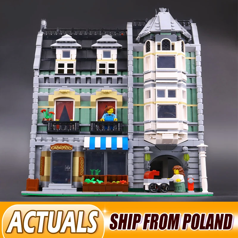 

DHL City Street Building 15008 compatible with 10185 Green Grocer Model Building Kits Blocks Bricks Educational toy for children