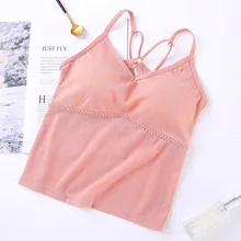 Летние топы на бретельках, красивые сексуальные женские майки с подкладкой