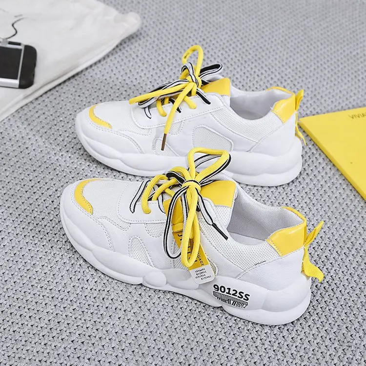 Women Sneakers Fashion Flat Platform Sneakers Lace-up Ladies Brand Chunky Causal Shoes Woman Sports Shoes Chaussure Femme