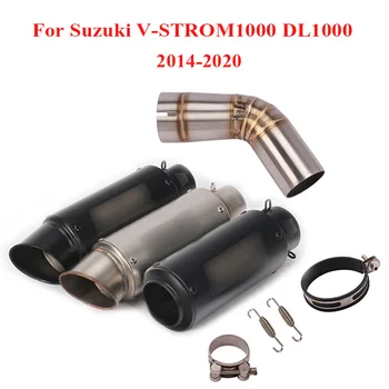 

Motorcycle Slip on Exhaust Pipe Muffler Escape Middle Mid Link Tube Connector for Suzuki V-STROM1000 DL1000 2014-2020