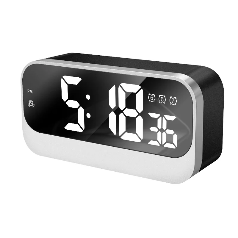 Настольный для домашнего пользования большой экран lcd гигротермограф Будильник Календарь цифровой дисплей подсветка бесшумные электронные часы оптом