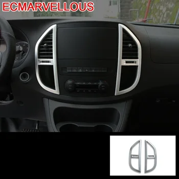 

Auto Control System Dashboard Automobile Modified Chromium Car Styling Accessories Bright Sequins 18 19 FOR Mercedes Benz Vito