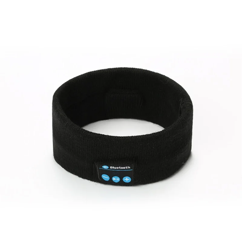 Черный Беспроводные Bluetooth музыкальные наушники-повязки HIFI Качество звука спорт, йога на улице фитнес-звонки наушники музыка головной платок - Цвет: Черный