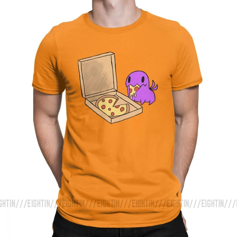 Zerg Love Pizza Carbot, мужские футболки, Аниме игры, Уникальные футболки, короткий рукав, вырез лодочкой, футболка, хлопок, Подарок, Идея, топы - Цвет: Оранжевый