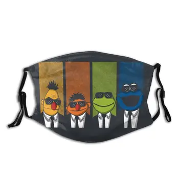 

Cookie Monster Unisex Reusable Mouth Face Mask with Filter Dustproof Mask Respirator Mouth Muffle