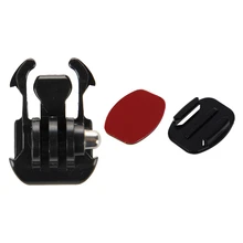 Топ 2x черная Пряжка базовый ремешок крепление для Gopro Hero 3 2 камеры видеокамеры и 4 x плоские крепления+ 4 x Изогнутые поверхностные крепления с 3