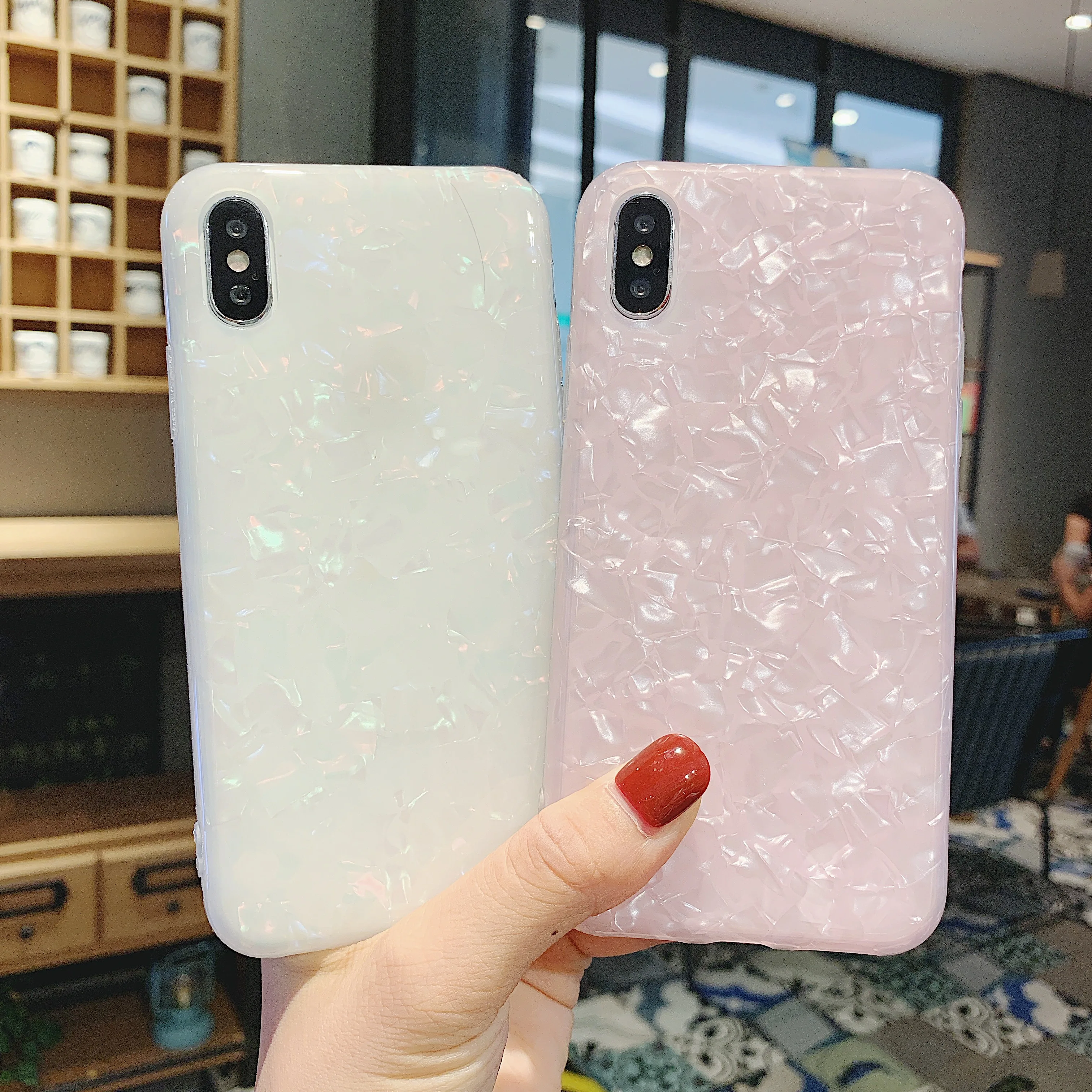 

PIXIU Glitter Luxury Phone Case For iPhone 6 6s 7 8 Plus Marble Shinning Silicone Cases For iPhone X XR XS MAX