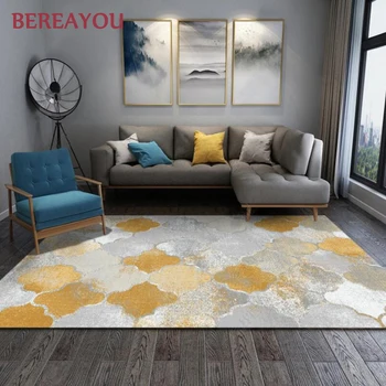 

Simple Carpet Rugs For Living Room Kitchen Geometric Wood Floor Rug Non-slip Antifouling Carpet For Bedroom Parlor tapis cuisine
