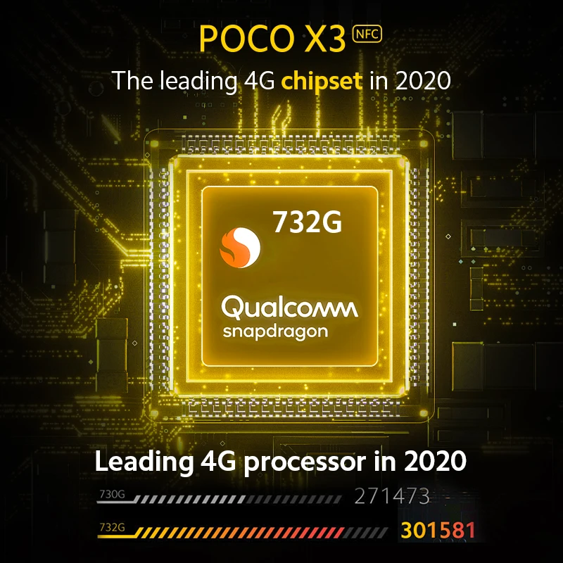 Global Version POCO X3 NFC 6GB 64GB / 128GB Smartphone Snapdragon 