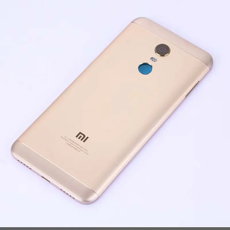 Чехол на заднюю крышку для Xiaomi Redmi 5 Plus 5 Plus металлический чехол для ремонта задней двери батареи+ кнопки стекло камеры