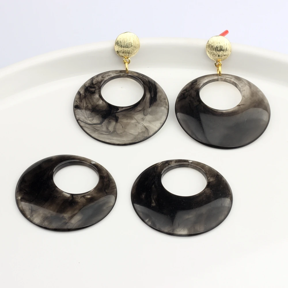 Acid Resin Finding Accessories Resin Charm Jewelry Making 47mm