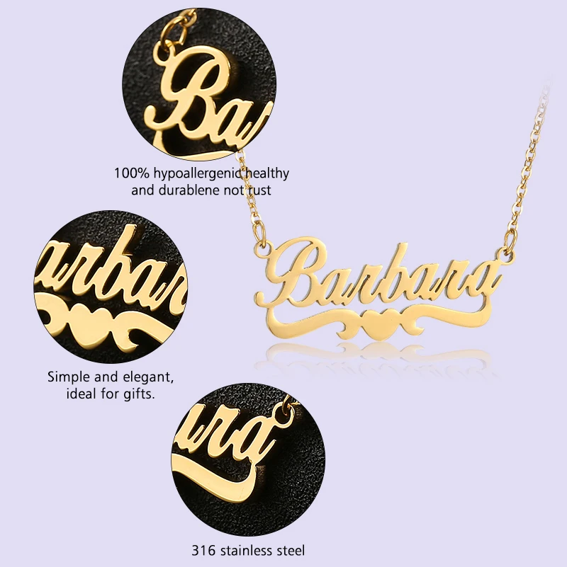 Kustom Nama Pesona Kalung Pribadi 