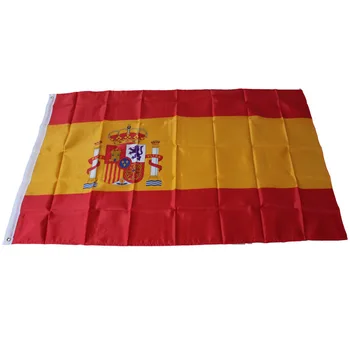 

90*150cm Spanish flag No. 4 polyester flag 3*5ft spot wholesale